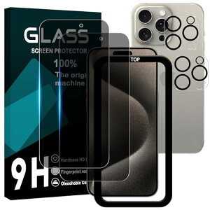 Ή iPhone15 Pro max KXtC `h~ y2+2Zbg AGCɎq KChgt ziPhone 15 pro max tC ̂h~ (2) + YیtB (2) ACtH15v}bNX t