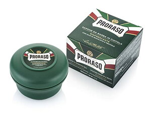 PRORASO (ポロラーソ) シェービングソープ リフレッシュ 髭剃り メンズ シェービングフォーム メントール ユーカリ イタリア製 150ml 150ミリリットル (x 1)