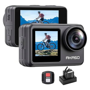 AKASO Brave 7 LE ANVJ 4K60FPS 20MP IPX7{@h 40Mh J ZԂ␳ fAJ[XN[ ^b`pl ^CvX WiFi/Type-CO}CNΉ 1350mAhobe[2