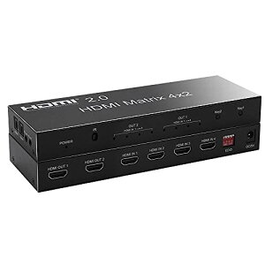 HDMI}gbNX 42o XCb` ZN^[ Xvb^[ HDMI2.0 ؑ֊ z HDMI Matrix 4x2 + (SPDIF E3.5mmXeIo) قȂ𑜓xo͉\ _EXP[@\ z