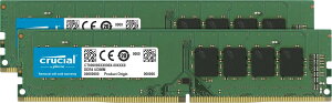 Crucial fXNgbvp݃ 16GB(8GBx2) DDR4 2666MT/s(PC4-21300) CL19 UDIMM 288pin CT2K8G4DFS8266