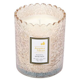 Aroma Jikan アロマキャンドル ピースフルモクレン 木蓮の香り フローラル系 200g 35時間 PeacefulMokuren 天然素材 ソイワックス バレンタイン ホワイトデー プレゼント 母の日