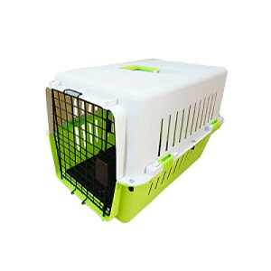 ペットキャリーケース Lサイズ ハードタイプ 中型犬 ハードペットキャリー グリーン