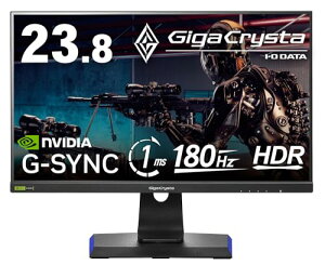 IODATA Q[~Oj^[ 23.8C` GigaCrysta 180Hz ADSpl ubN P_ۏؑΉ(HDMI×2/DisplayPort/VESAΉ//c]/yT|[g/{[J[) DI-GD241JD