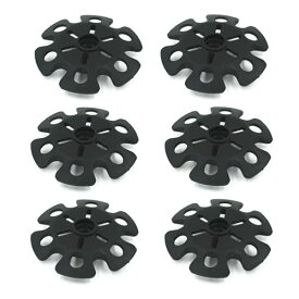 XSAJU トレッキングポール スノーバスケット 6個入り スノーフレーク 交換用 ブラック