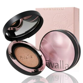 【 OVALLA フコセンテラ セラム イン クッション 】 メイクくずれしにくい クッションファンデーション 90g スキンケア 美肌 韓国コスメ 敏感肌 しみ シワ (ピンクベージュ, 90g)