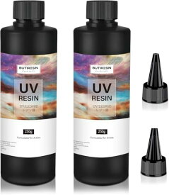 ButiResin レジン液 500g UVレジン液 大容量 ハードタイプ UV‐LED対応 高い透明度 急速硬化 黄変なし 低刺激 DIY レジンアート