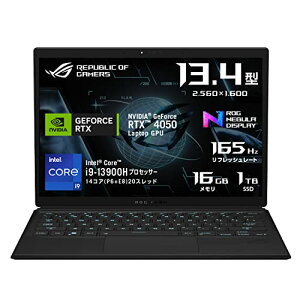 ASUS Q[~Om[gPC ROG Flow Z13 13.4C` GeForce RTX 4050 Core i9-13900H 16GB SSD1TB tbV[g165Hz RGBL[{[hobNCg Windows11 ҏW f^b`uL[{[ht u