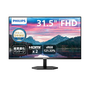 PHILIPS j^[fBXvC 32E1N3100LA/11 (31.5C`/VA/FHD/5Nۏ/D-Sub(VGA)x1,HDMI1.4x2/`g/t[X/Xs[J[)