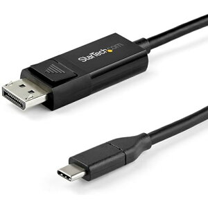 StarTech.com USB-C - DisplayPort 1.4 ϊP[u/2m/oϊΉ/8K 60HzΉ/HBR3AHDRADSCΉ/Thunderbolt 3 ݊/Type-C - DP ϊfBXvCA_v^ CDP2DP142MBD