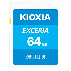 64GB SDXCJ[h SDJ[h KIOXIA LINVA EXCERIA Class10 UHS-I U1 R:100MB/s COe[ LNEX1L064GG4