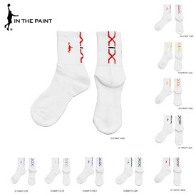 【メール便OK】IN THE PAINT(インザペイント) ITP19332W バスケットソックス PANEL SOCKS 定番ソックス ブラックソックス