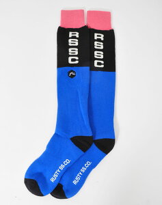 【メール便OK】RUSTY(ラスティ) 932941 メンズ スノーソックス 厚手 ロングソックス スキー スノーボード ウィンターソックス