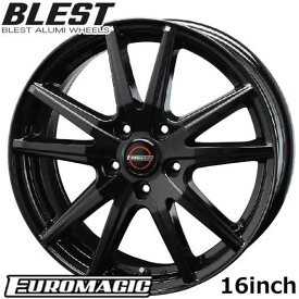 ホイール4本セット アルミホイール ブレスト BLEST ユーロマジック LanceST 16インチ 6.5 5穴 インセット48 PCD100【代引き不可】