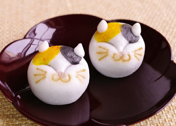 楽天市場 和菓子 三毛ネコまんじゅう2個入 プチギフト どうぶつ饅頭 薯蕷饅頭 ブライダル 結婚式 パーティー お祝い 出産 ギフト 贈り物 動物 寿 ウエディング 披露宴 二次会 可愛い ミケねこ 誕生日 お返し 内祝い 手土産 引菓子 プレゼント 贈答品 猫の日 あわ