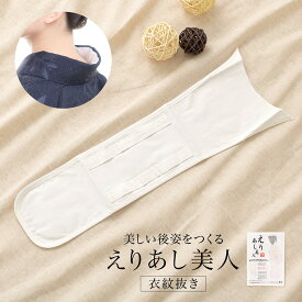 衣紋抜き 衿抜き えもん抜き えりあし美人 白 通年 あづま姿 便利小物 着付け小物 メール便
