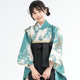 【10%OFFクーポン】最新作＆人気商品｜決算大感謝祭限定100名様｜2/15~28 【予約】袴セット 卒業式 小学生 女の子 ジュニア 白 赤 青 緑 紺 ピンク 鶴 花柄 floro 二尺袖 着物 ジュニア袴 着物セット 中学生 購入 販売 創美苑 送料無料 身長138から175cm対応