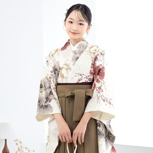 【100名限定20%OFFクーポン】最新作&人気商品☆10/24~30 【予約】袴セット 卒業式 小学生 女の子 ジュニア 黒 白 ピンク 赤 青 緑 鶴 菊 レッド 牡丹 花柄 floro 二尺袖 着物 13歳 ジュニア袴 着物セ