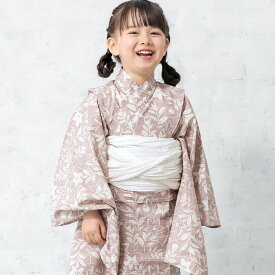 【夏物FINALご優待】20％OFF 浴衣セット 女の子 子供浴衣 兵児帯 セット 浴衣 帯 キッズ 花柄 くすみカラー 紫陽花 小花 大柄 ピンク ブルー ネイビー ホワイト 着付け 簡単 かわいい 人気 花火大会 夏祭り 100 110 120 130 創美苑 送料無料【期間限定クーポン】