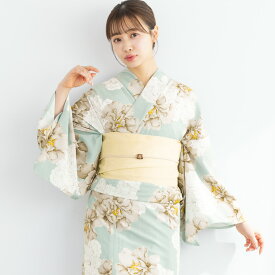 簡単着付け セパレート浴衣 レディース セット 3点セット 2026 浴衣 帯 伊達締め 浴衣セット 女性 二部式浴衣 ブルー ピンク 紫 花柄 着付け 簡単 フリー floro 140 150 160 女の子 創美苑 送料無料【予約】【18周年記念クーポン配布中】