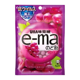 味覚糖 e-maのど飴 グレープ袋 50g ×6袋セット 備蓄 防災 風邪 のど