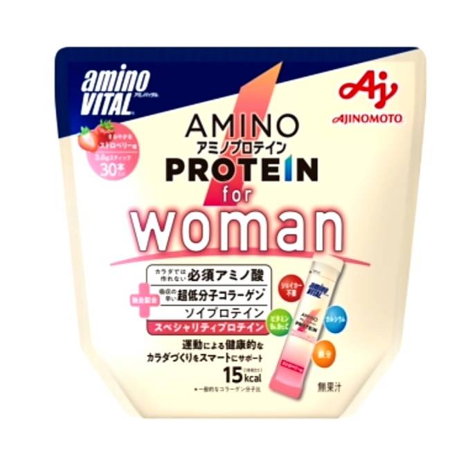 アミノバイタル アミノプロテイン for Woman ストロベリー味(3.8g*30本