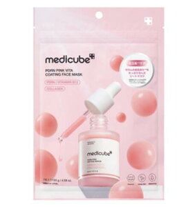 MEDICUBE(���f�B�L���[�u)�@PDRN�s���N�r�^�R�[�e�B���O�t�F�C�X�}�X�N 130g�i7������j