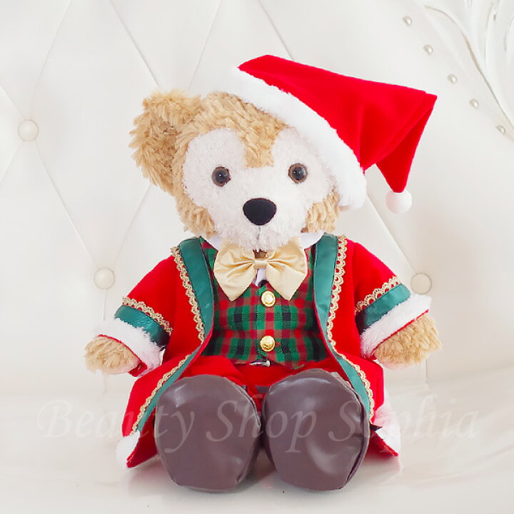 楽天市場 ダッフィー 新クリスマスコスチューム 服 単品 レッド ぬいぐるみ別売 オリジナル ハンドメイド ぬいぐるみ Sサイズ用 43cm 洋服 サンタ 赤 ジャケット オリジナルデザイン 服 ダッフィー グッズ お土産 ビューティーショップ ソフィア