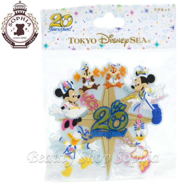 楽天市場 ミッキー フレンズ マグネット 周年 アニバーサリー タイム トゥ シャイン ディズニー グッズ お土産 東京ディズニーシー限定 ビューティーショップ ソフィア