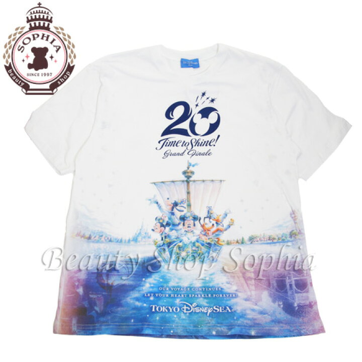楽天市場 ミッキー フレンズ Tシャツ M L 周年 グランドフィナーレ アニバーサリー タイム トゥ シャイン ディズニー グッズ お土産 東京ディズニーシー限定 ビューティーショップ ソフィア