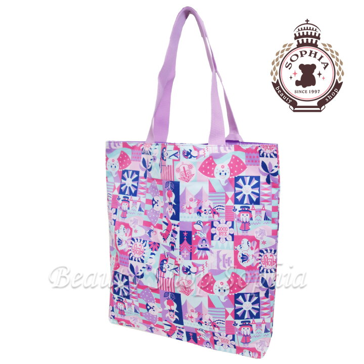 楽天市場 イッツ ア スモールワールド トートバッグ ポーチ付き マチ無し アトラクション 22 ディズニー グッズ お土産 東京ディズニーランド限定 ビューティーショップ ソフィア