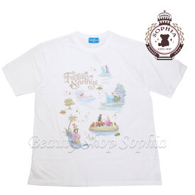 ファンタジースプリングス Tシャツ（ホワイト） S,M,L,LL 新エリアオープン記念 2024 ディズニー グッズ お土産【東京ディズニーシー限定】