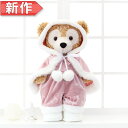 ダッフィー ピンクケープコスチューム コスチューム 服 単品 ぬいぐるみ別売【オリジナル ハンドメイド】 ぬいぐるみSサイズ用 洋服 クリスマス サンタ ケープ ポンチョ ピンク オリジナルデザイン ダッフィーグッズ
