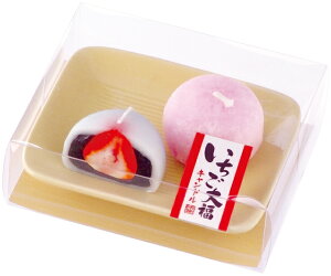 カメヤマ いちご大福キャンドル(故人の好物シリーズ)