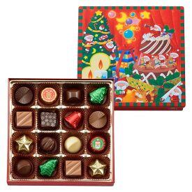 ホワイトデー　モロゾフ クリスマス ファンシー チョコレート 16粒入お酒不使用 缶 ギフト チョコ プレゼント 子供 孫 男の子 大人 女の子 絵本 贈り物 お菓子 お菓子 ギフト おかし