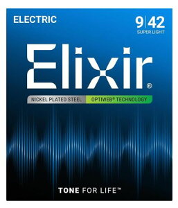 Elixir �G���N�T�[ �G���L�M�^�[�� 19002 OPTIWEB Super Light .009-.042