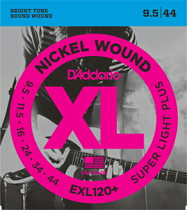 D'Addario __I GLM^[ XL NICKEL EXL120+ Super Light Plus .0095 - .044 jbP