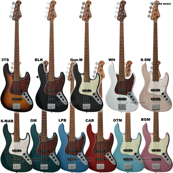 楽天市場】Bacchus バッカス WL4-STD/RSM ローステッドメイプルネック  