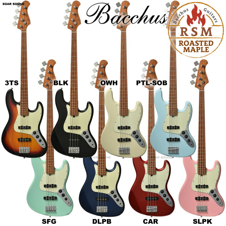 楽天市場】Bacchus バッカス BJB-1-RSM/M エレキベース 初心者セット 