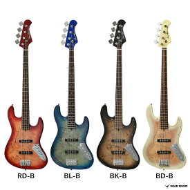 Bacchus バッカス WJB-BP/Act アクティブ エレキベース ユニバースシリーズ ジャズベース タイプ バールポプラトップ