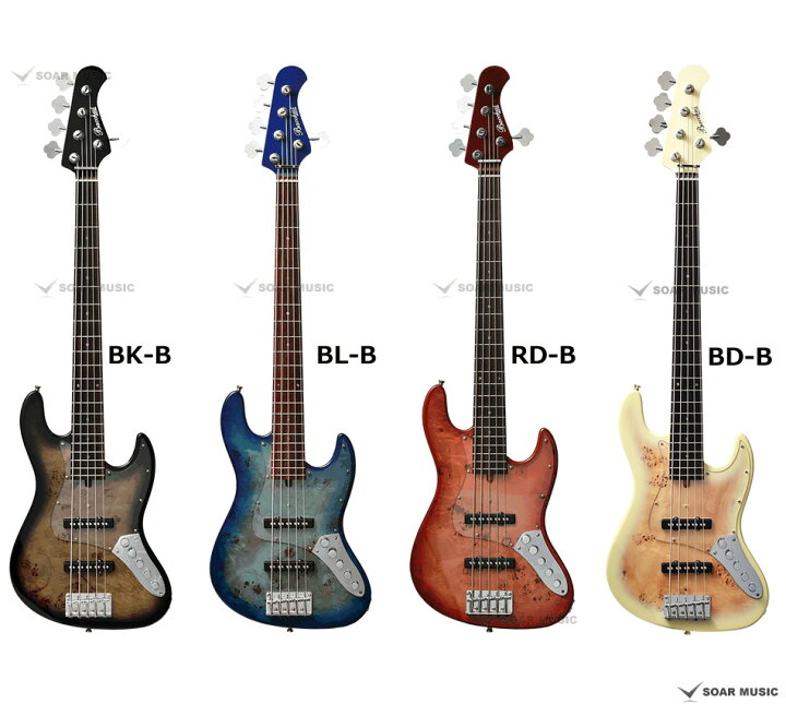 楽天市場】Bacchus バッカス WJB5-BP/Act アクティブ 5弦 エレキベース  