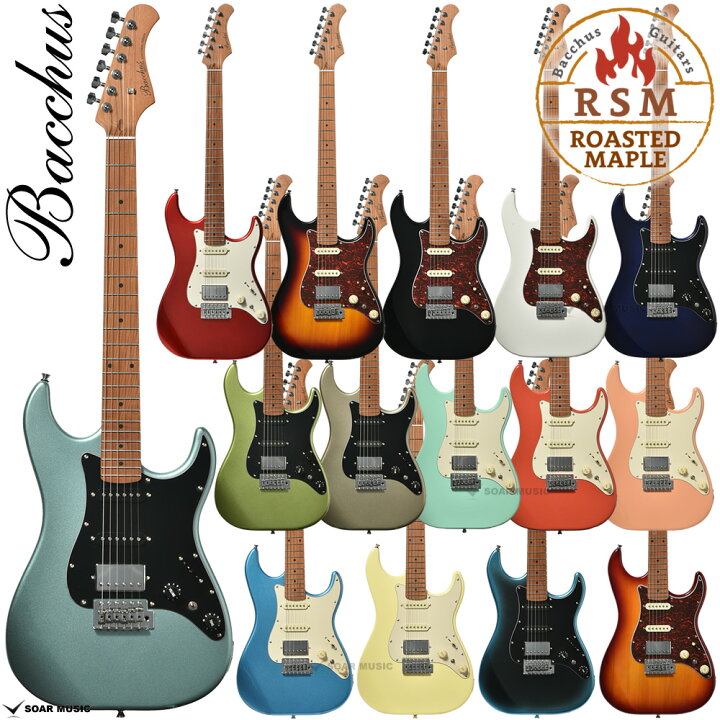 楽天市場】Bacchus バッカス GS-2DX RSM/M ローステッドメイプルネック 