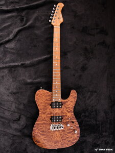 Bacchus バッカス TACTICS24-QM RSM/M BRS #CI03792 約3.6kg JTシリーズ ブラウンサテン キルトトップモデル エレキギター ギター