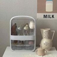 哺乳瓶収納ケース ベビー 赤ちゃん用 多段 スタッキング 大容量 蓋付き 防塵 ホコリよけ 衛生 家庭用 ボ…