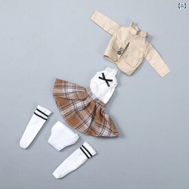 ドール服 30cm BJDドール用 かわいい ロリータ アカデミー風 ドレスセット 制服風 プリンセス衣装 着回し 人形用 布製 おしゃれ 多色展開