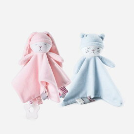 おもちゃ ベビー ぬいぐるみ アニマル タオル ウサギ クマ 赤ちゃん 音が出る 玩具 柔らかい マスコット 知育玩具 出産祝い ギフト プレゼント ピンク ブルー