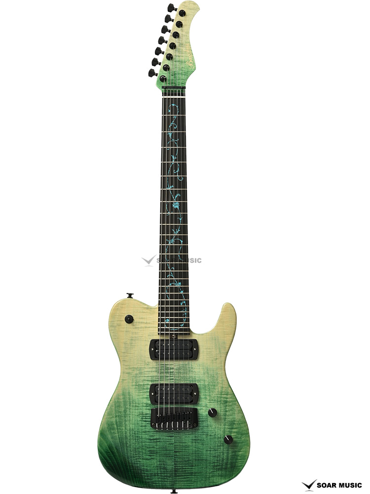 Bacchus バッカス 7弦ギター 国産ハンドメイドギター 受注生産品 春の新作シューズ満載 テレキャスタータイプ T7-CUSTOM 限定製作モデル CGR-GRD E-MF'18 エレキギター