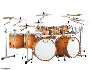 Pearl �p�[�� �h�����Z�b�g MASTER WORKS �}�X�^�[���[�N�XSTADIUM �V�F���Z�b�g Natural To Light Brown Burst Over Flame Maple