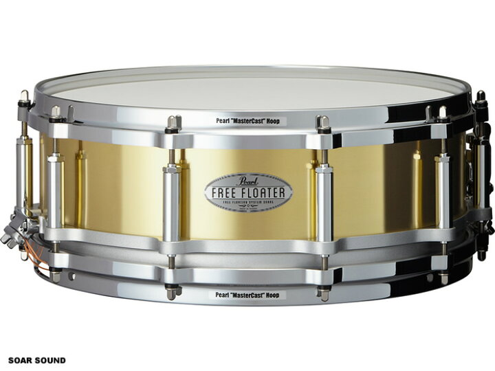 楽天市場 Pearl パール 14 X 5 インチ Free Floating フリーフローティング Ftbr1450 スネアドラム スネア Soar Sound