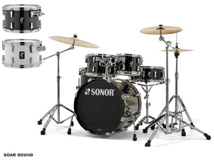 楽天市場】SONOR ソナー ドラムセット 20インチバスドラム付属 100 